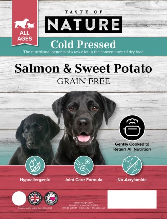 Taste of Nature Salmon & Sweet Potato (Cold Pressed) 5kg